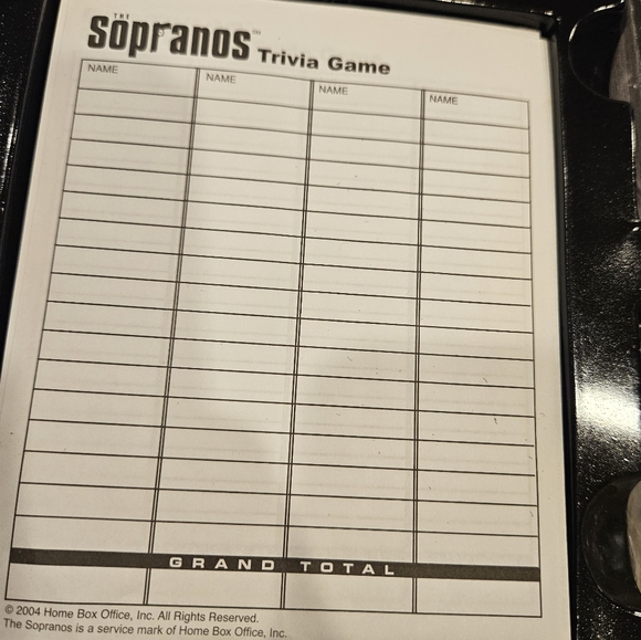 HBO The Sopranos Trivia Game w/Collectible Tin Box - Picture 6 of 16